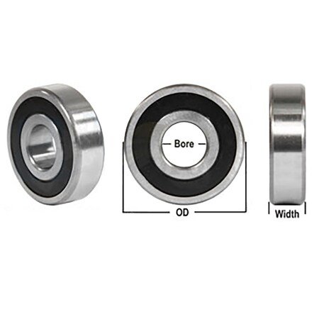 990024 New Flat Edge Ball Bearing Fits Ford New Holland 6200 Series
